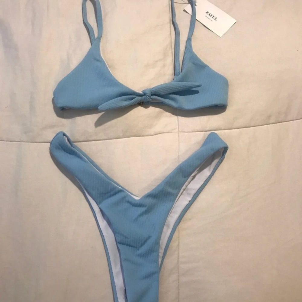 Blue bikini